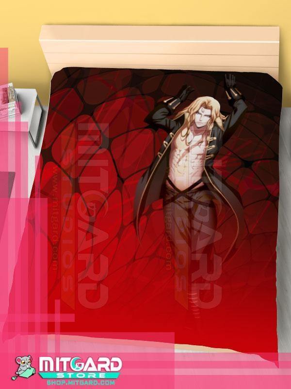 Alucard Bed Sheet | Alucard Anime Blanket | Mitgard Store
